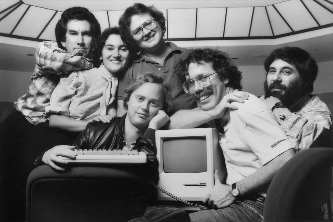 The original Macintosh team in the 1980s